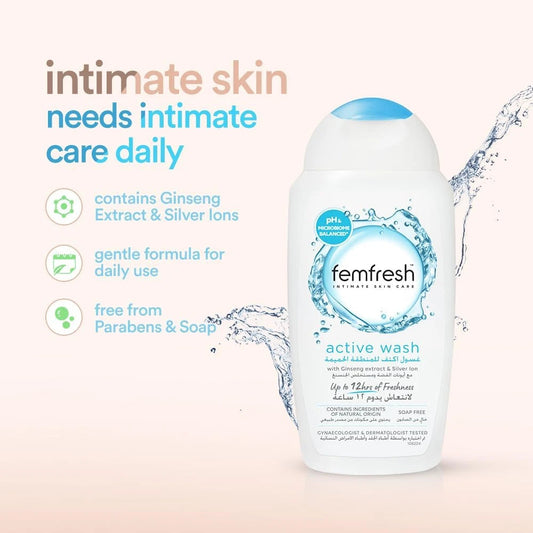Femfresh Intimate Skin Ultimate Care Active Fresh Wash 250ML