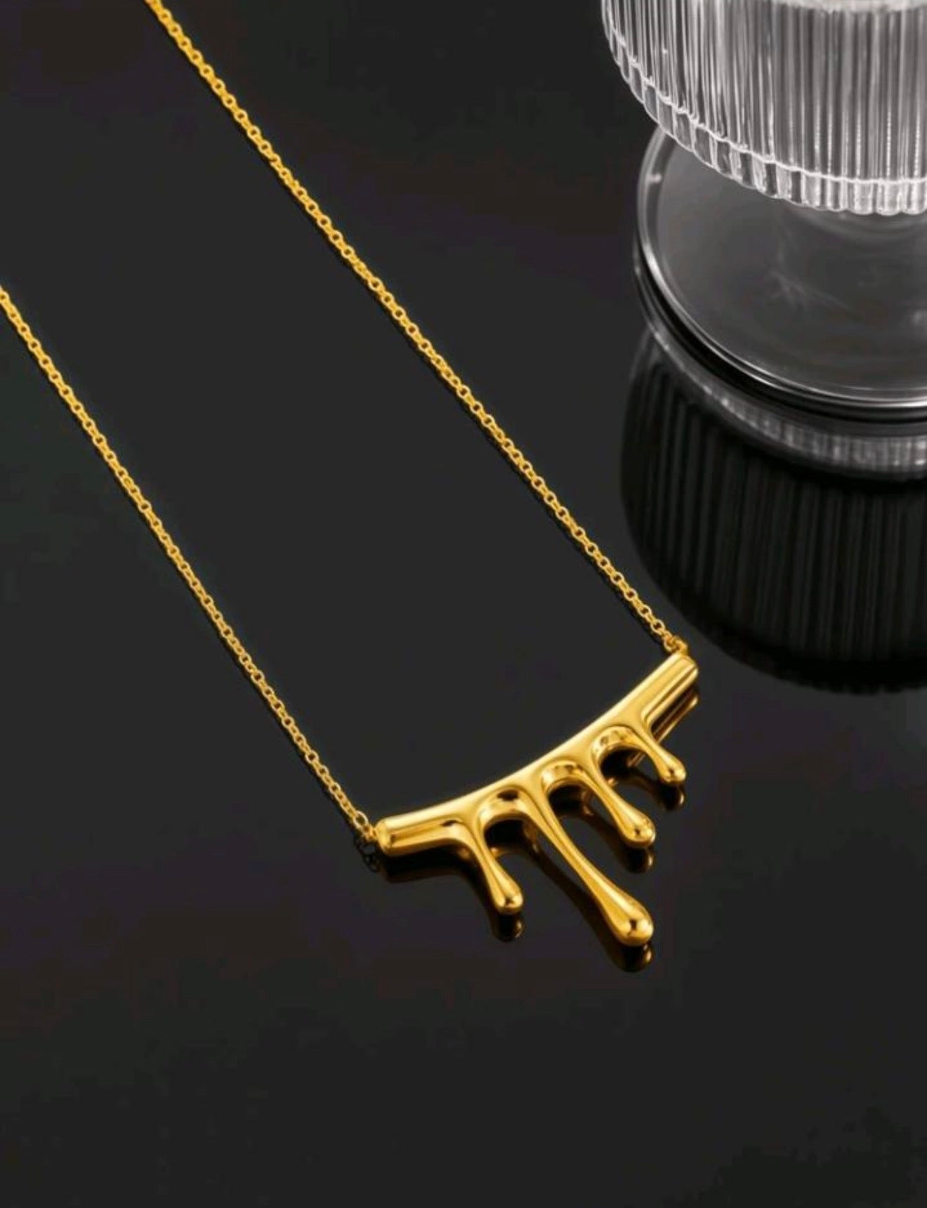 Gold 18k Water Drop Women's NeckLace