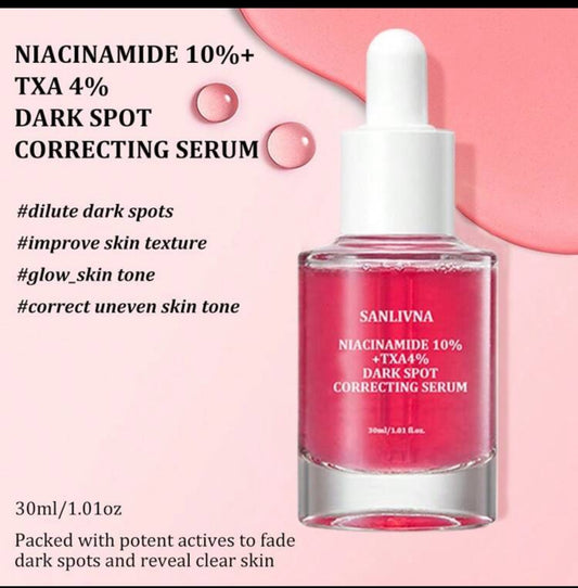 SANLIVNA Niacinamide 10%+TXA 4% Dark Spot Correction Facial Serum