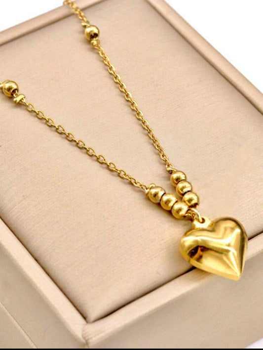 Zuri Z1003 Exquisite Heart Pendant Anklet Stainless Steel Jewelry, Vintage Elegant Style, Creative Gift For Women - Trillingo Express Online Marketplace
