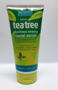 Beauty Formulas Blackhead Clearing Tea Tree Facial Scrub - Trillingo Express Online Marketplace