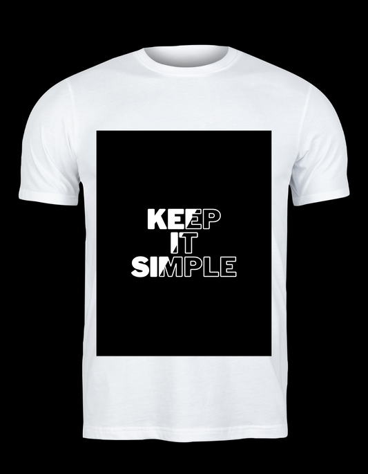 Trillingo Unisex Keep It Simple Printed T-Shirt (Various Sizes + Colours) - Trillingo Express Online Marketplace