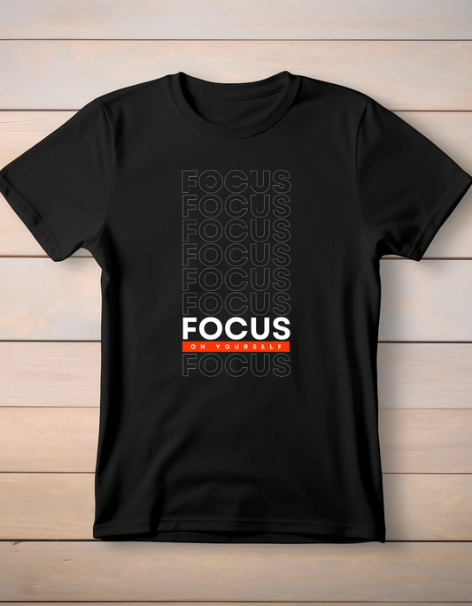 Trillingo Unisex Focus On Yourself Printed T-Shirt (Various Sizes + Colours) - Trillingo Express Online Marketplace