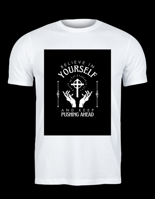 Trillingo Unisex Believe In Yourself Printed T-Shirt (Various Sizes + Colours) - Trillingo Express Online Marketplace