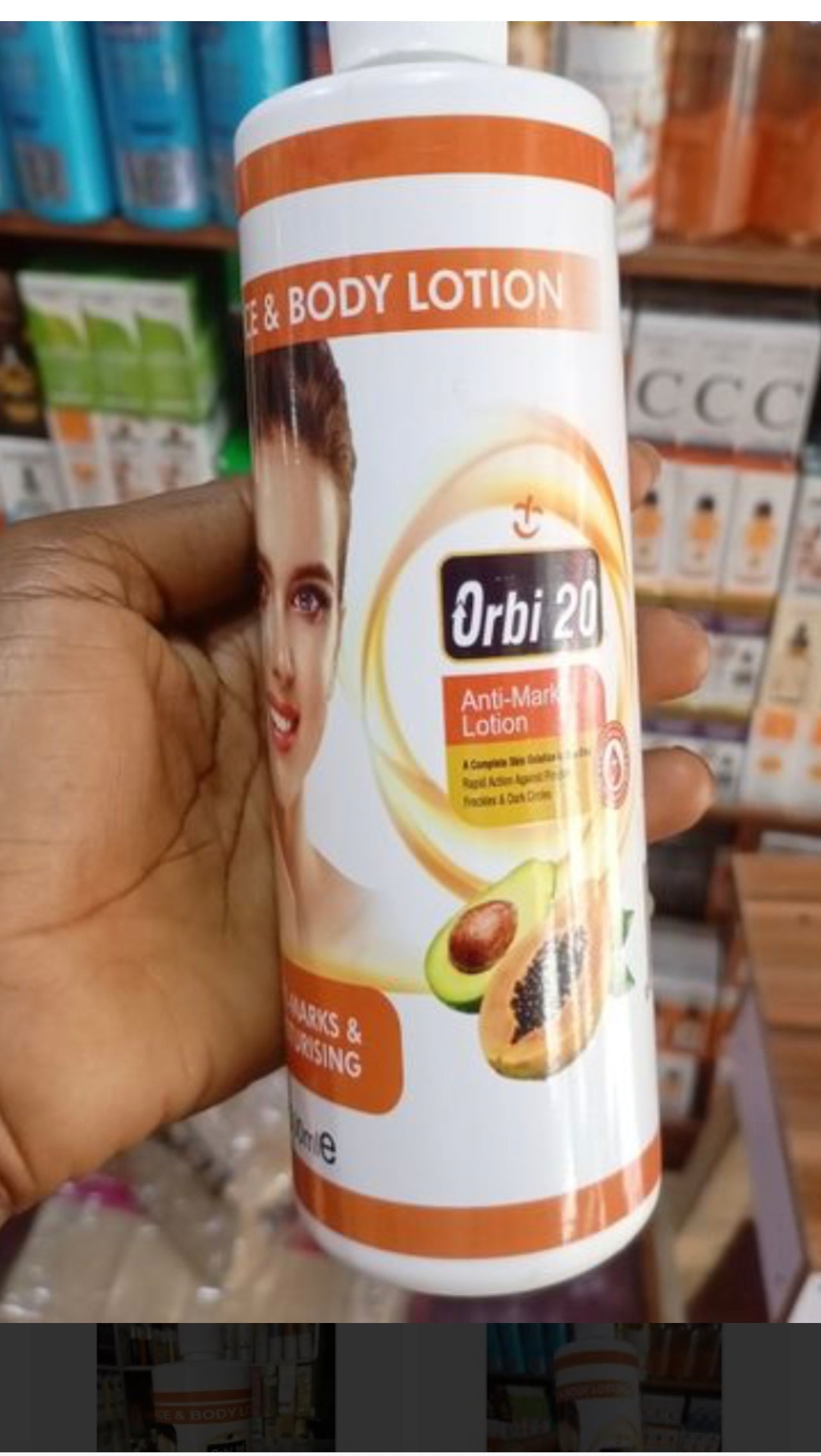 Orbi 20 Anti-Marks Papaya Moisturizing Lotion 500ML - Trillingo Express Online Marketplace
