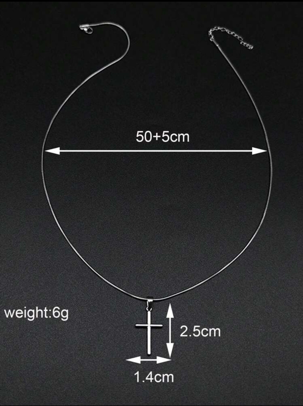 Zuri Silver Small Stainless Steel Cross Pendant Necklace, Luxury Design, Versatile Z2245 - Trillingo Express Online Marketplace