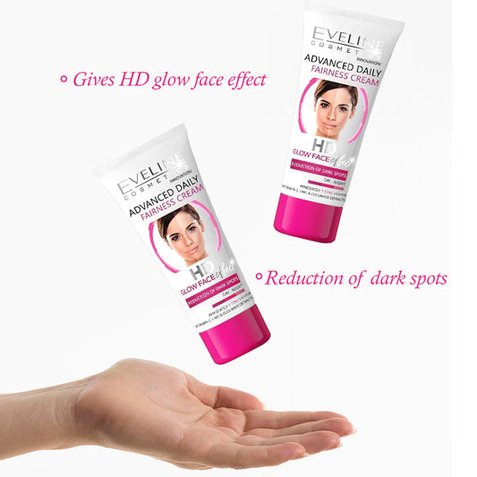 Eveline Advanced Fairness HD Glow Face Cream - 40ml - Trillingo Express Online Marketplace