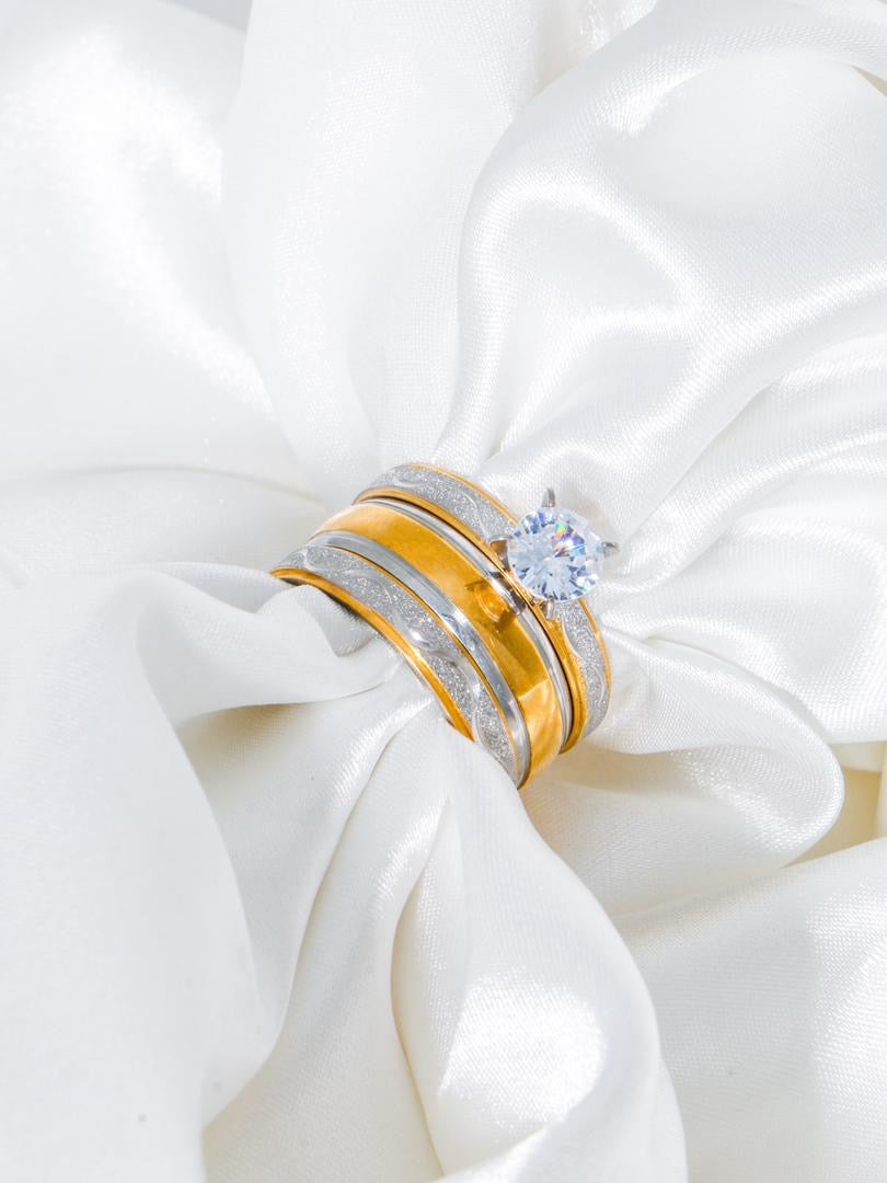 Sparkling Silver Gold Lining Set - Trillingo Express Online Marketplace