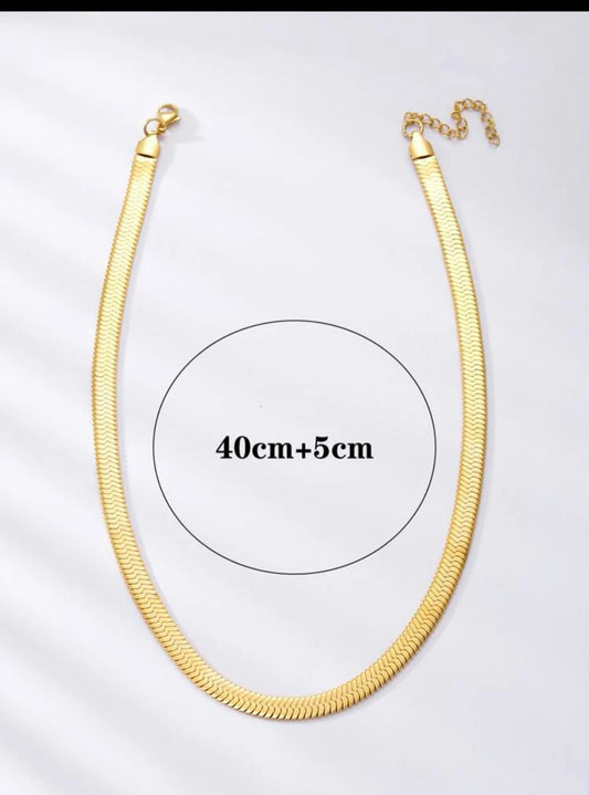Zuri Minimalist Chain Necklace Snake Chain Men Women Couple Jewelry Blade Chain, Stainless Steel Jewelry Z110 - Trillingo Express Online Marketplace
