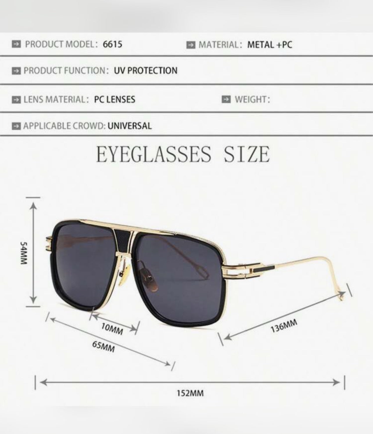 Solban Man’s Metal Gold Vintage Glasses, Retro Driving Glasses - Trillingo Express Online Marketplace