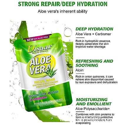 Disaar Beauty - Aloe Vera Facial Mask - Trillingo Express Online Marketplace