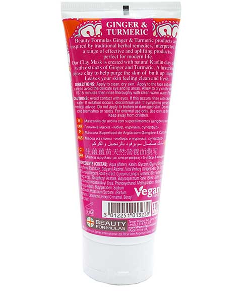 Beauty Formulas Ginger & Turmeric Facial Clay Mask - Trillingo Express Online Marketplace