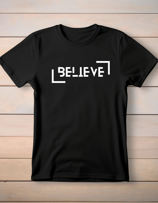 Trillingo Unisex Believe Printed T-Shirt (Various Sizes + Colours) - Trillingo Express Online Marketplace
