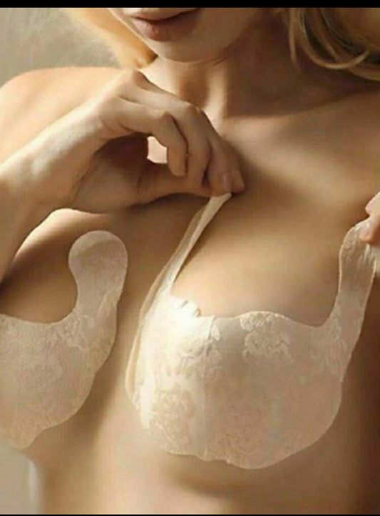 Adhesive Lace Breathable Invisible Plus Size Bust Lift Tape,Suitable For Wedding Dress Strapless. - Trillingo Express Online Marketplace