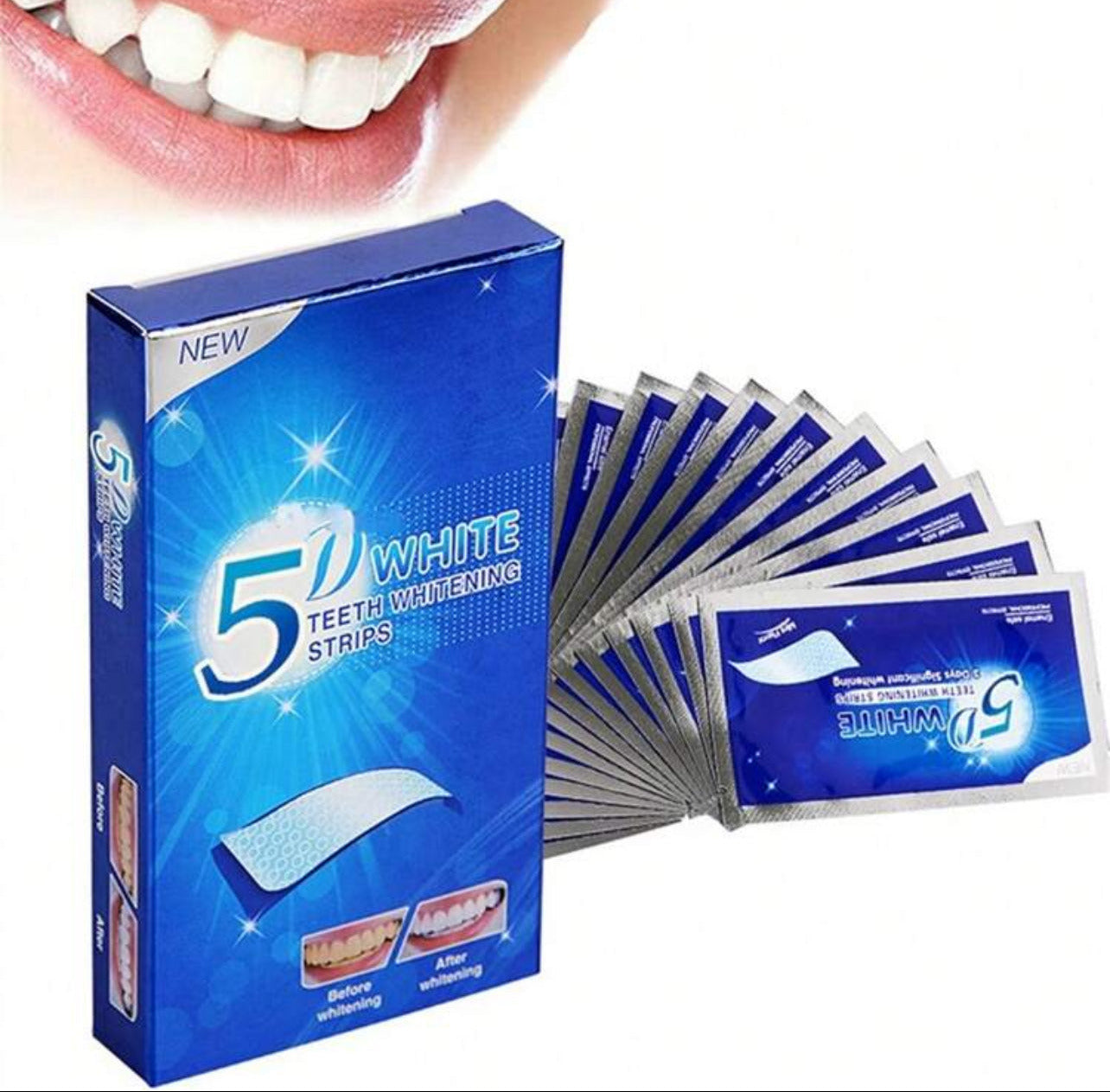 Blue Teeth Whitening Strips for Sensitive Teeth β Gentle & Effective