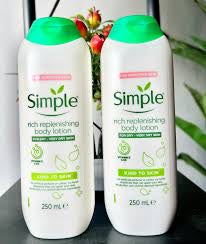 Simple Kind to Skin Rich Replenishing Body Lotion 250ml - Trillingo Express Online Marketplace