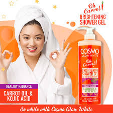 COSMO Glow White Oh Carrot Brightening Shower Gel – 1000ml - Trillingo Express Online Marketplace