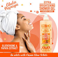 COSMO Glow White Gluta Papaya Extra Brightening Shower Gel – 1000ml - Trillingo Express Online Marketplace