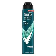 Sure Men Nonstop Protection Sensitive Anti-Perspirant 250ML - Trillingo Express Online Marketplace