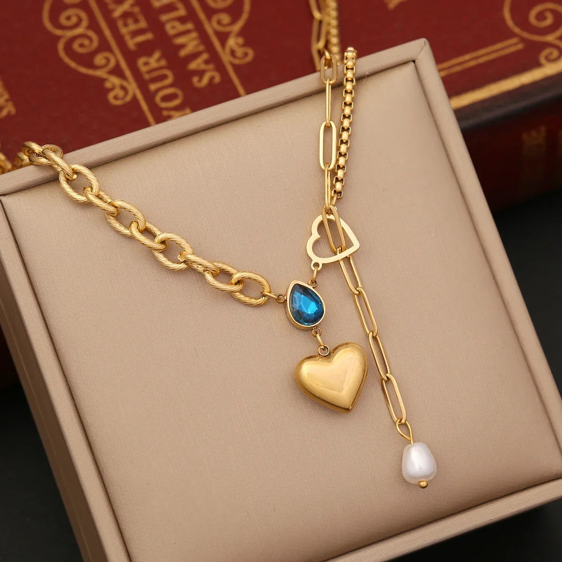 Big Heart Gold Necklace - Trillingo Express Online Marketplace