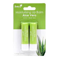 Pretty Lip Balm Aloe Vera 2 X 4.3gm