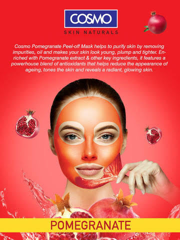 Cosmo Facial Peel Off Mask Pomegranate 150ml