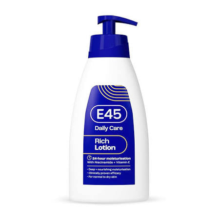 E45 Daily Care Rich Lotion With Niacinamide & Vitamin E Dark Blue 400ml