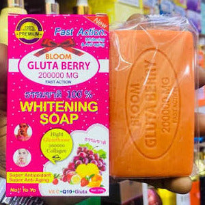 Bloom Gluta Berry Whitening Soap – 200,000mg (100%) – Trillingo Express Online Marketplace