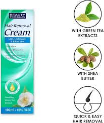 Beauty Formulas Shea Butter Moisturising Hair Removal Cream 100ml - Trillingo Express Online Marketplace