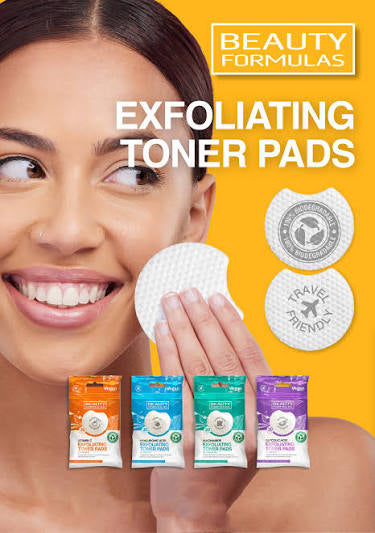 Beauty Formulas Vitamin C Energising Exfoliating Toner Pads - 30 Pads