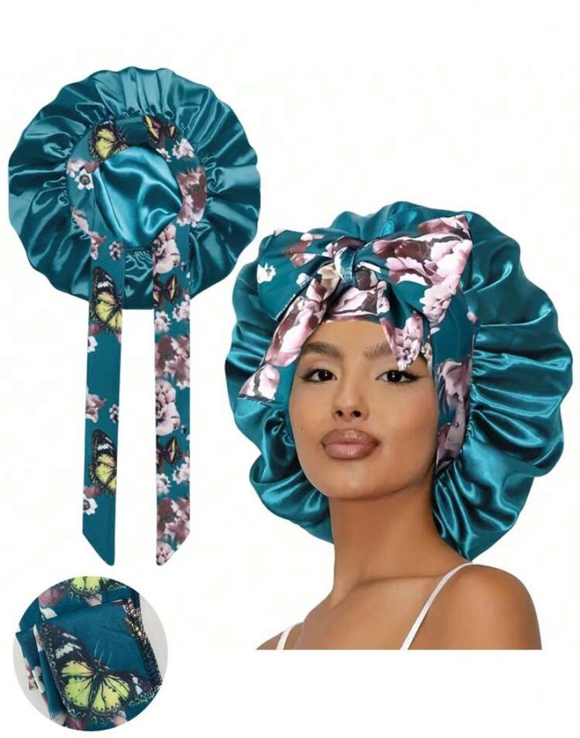 Single Bonnet Satin Hair Sleepwear Mix Assorted Colours