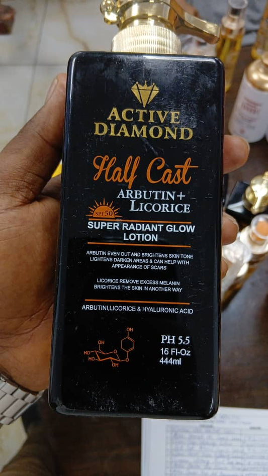 Active Diamond Half Cast Arbutin & Licorice Lotion 500ml