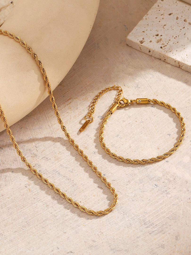 Twisted Chain Y Bracelets Set