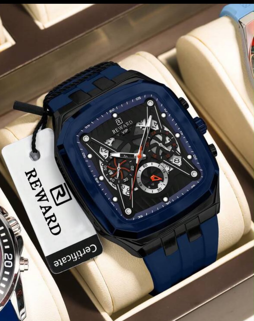 Reward Navy Blue Quartz Men's Watch