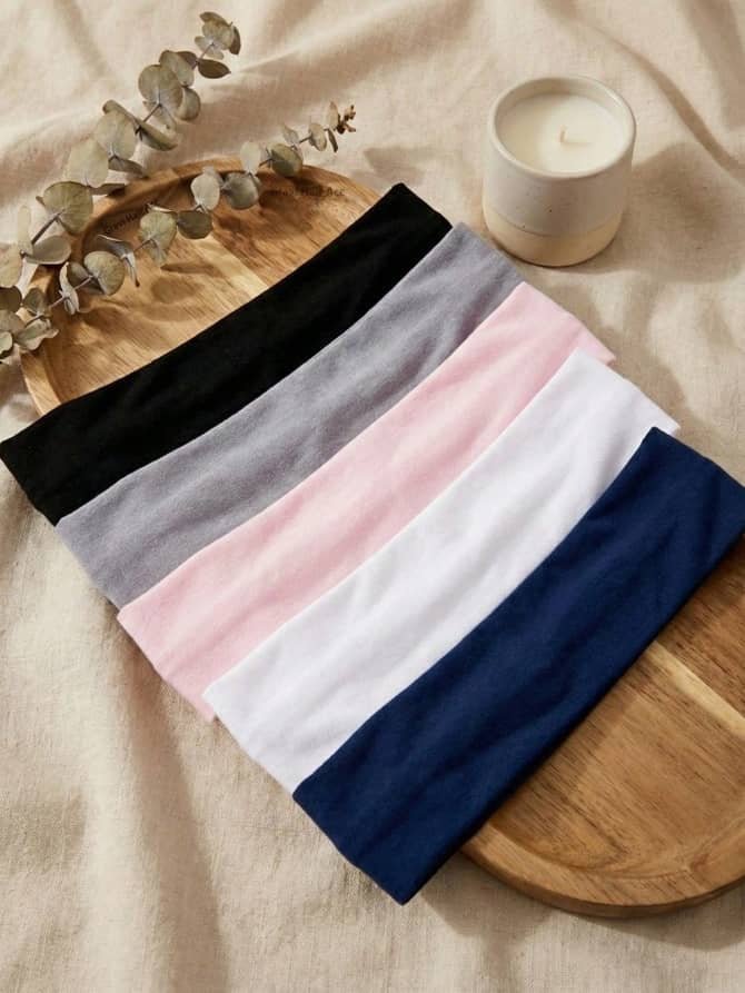 5pcs Assorted Colours Hairband Set