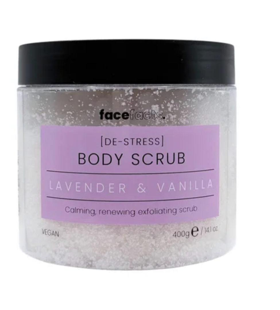 Face Facts Lavender & Vanilla Body Scrub 400g