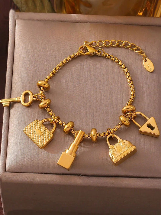 Lock And Key 18k Bracelets Gold St