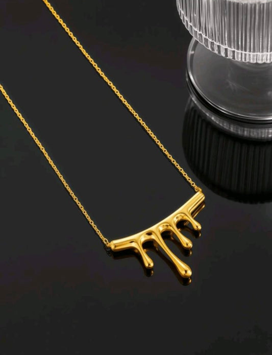 Gold 18k Water Drop Women's NeckLace