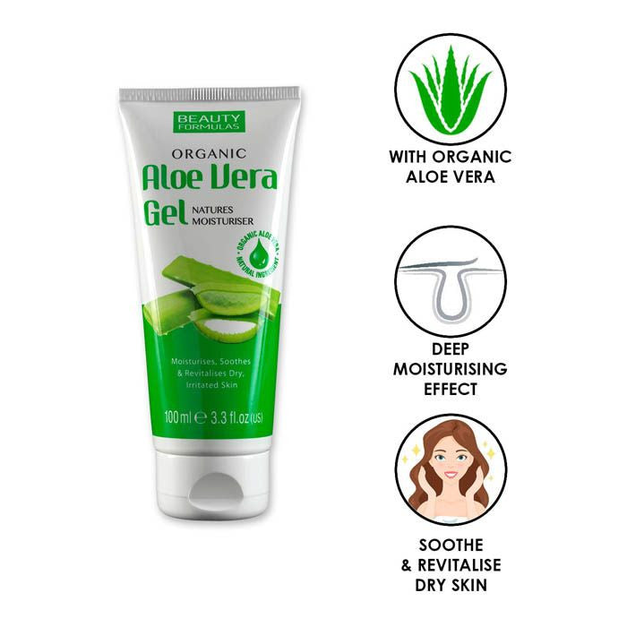 Beauty Formulas Organic Aloe Vera Gel 100ML - Trillingo Express Online Marketplace