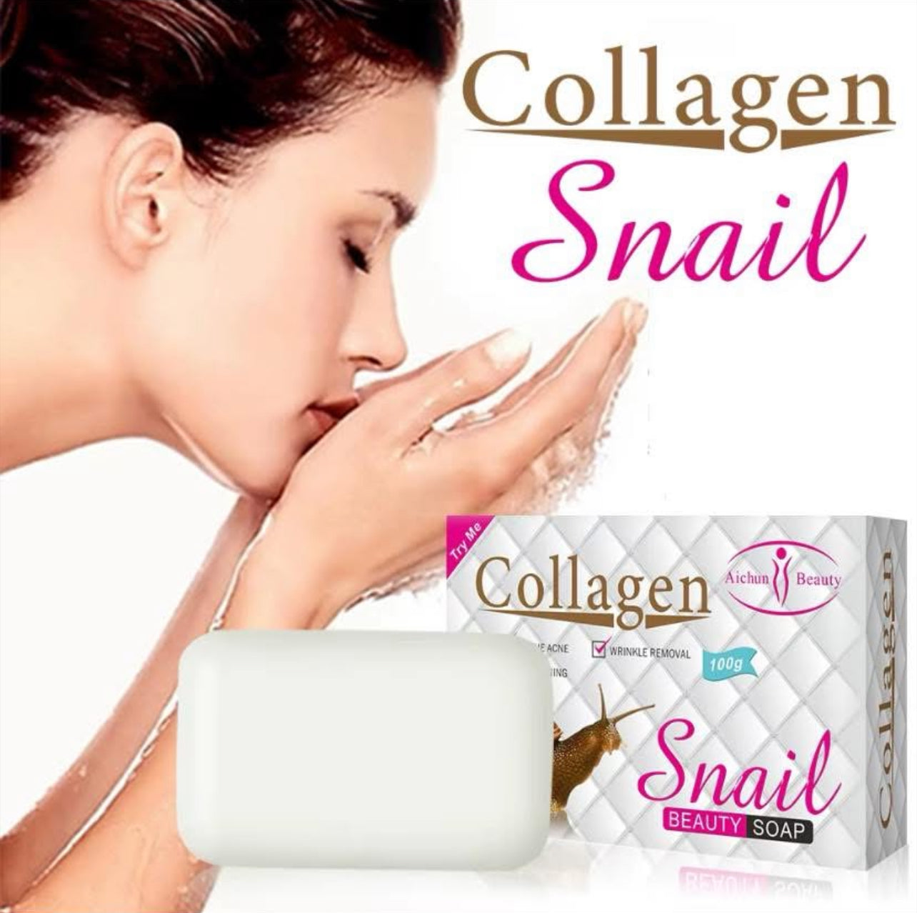 Aichun Collagen  Snail Beauty Soap 100G