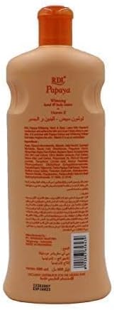 RDL Papaya Extract Whitening Hand & Body Lotion + Vitamin E - Trillingo Express Online Marketplace