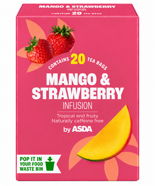 ASDA Mango & Strawberry Infusion Herbal Tea x 20 Bags