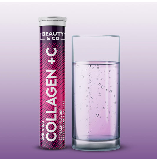 Beauty & Co Marine Collagen & Vitamin C Supplement 500mg Per Tablet 20 Tablets