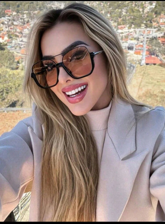 Solban Sunglasses Polygonal Double-Bridge Women Fashion Glasses Fashion Glasses For Women Shades For Ladies Eyeglasses - Trillingo Express Online Marketplace