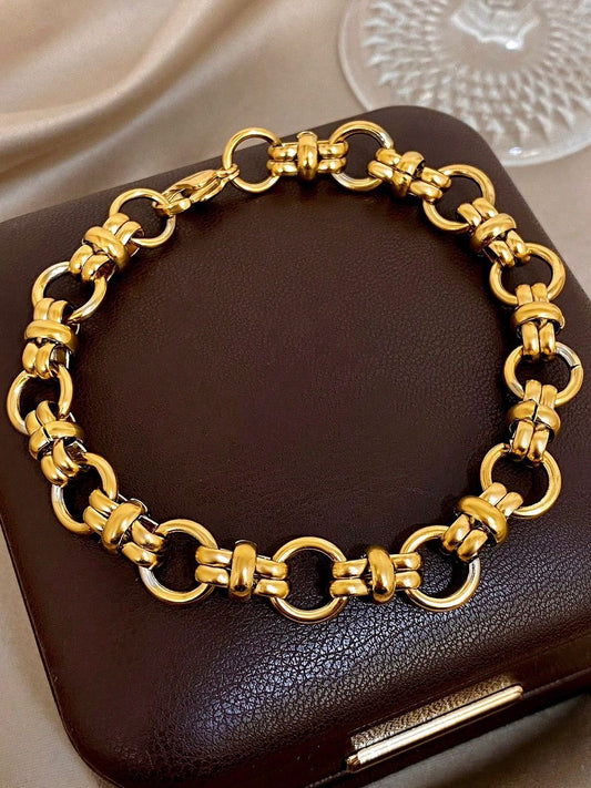 Vintage knot 4 Link Chain Bracelet