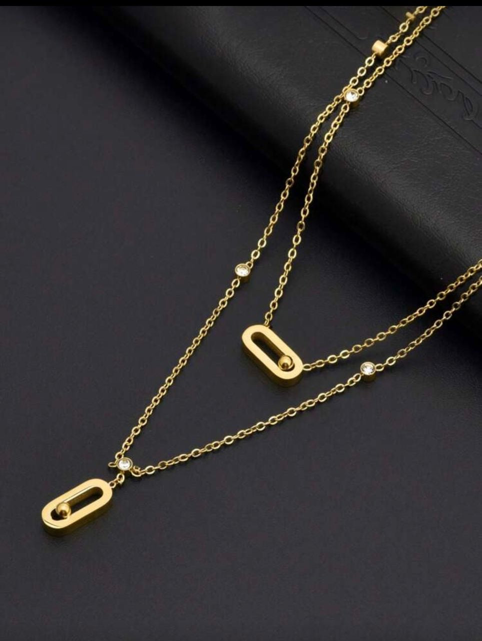 Rako double layered Titanium steel Necklace St