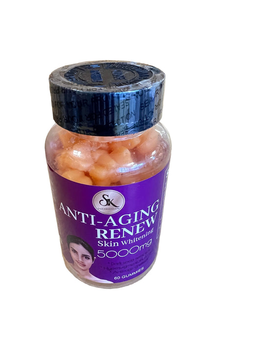 SK ANTI - AGING RENEW  SKIN WHITENING  5000MG 60 GUMMIES