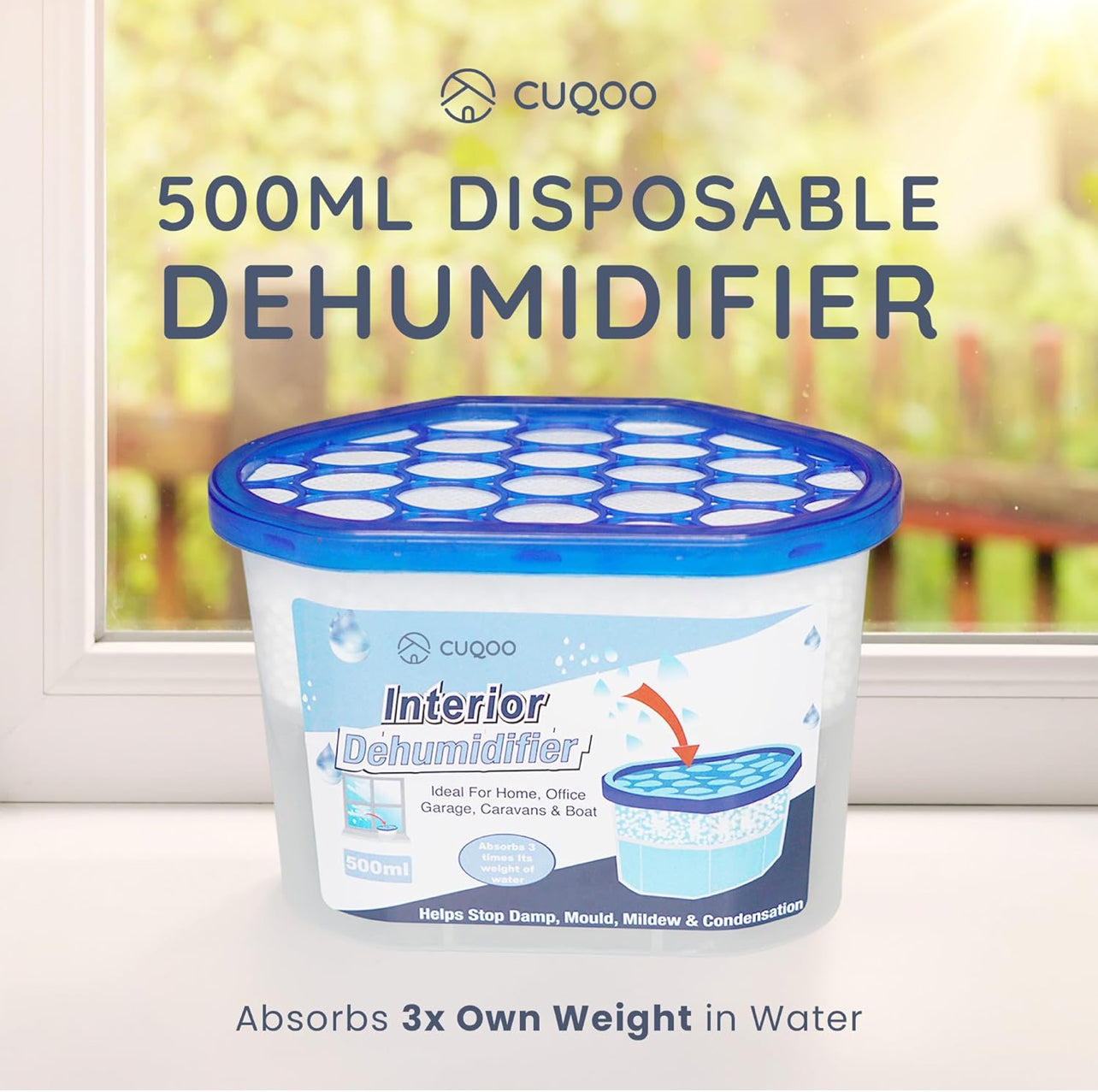 CUQOO   Interior Dehumidifier Helps Prevent Damp