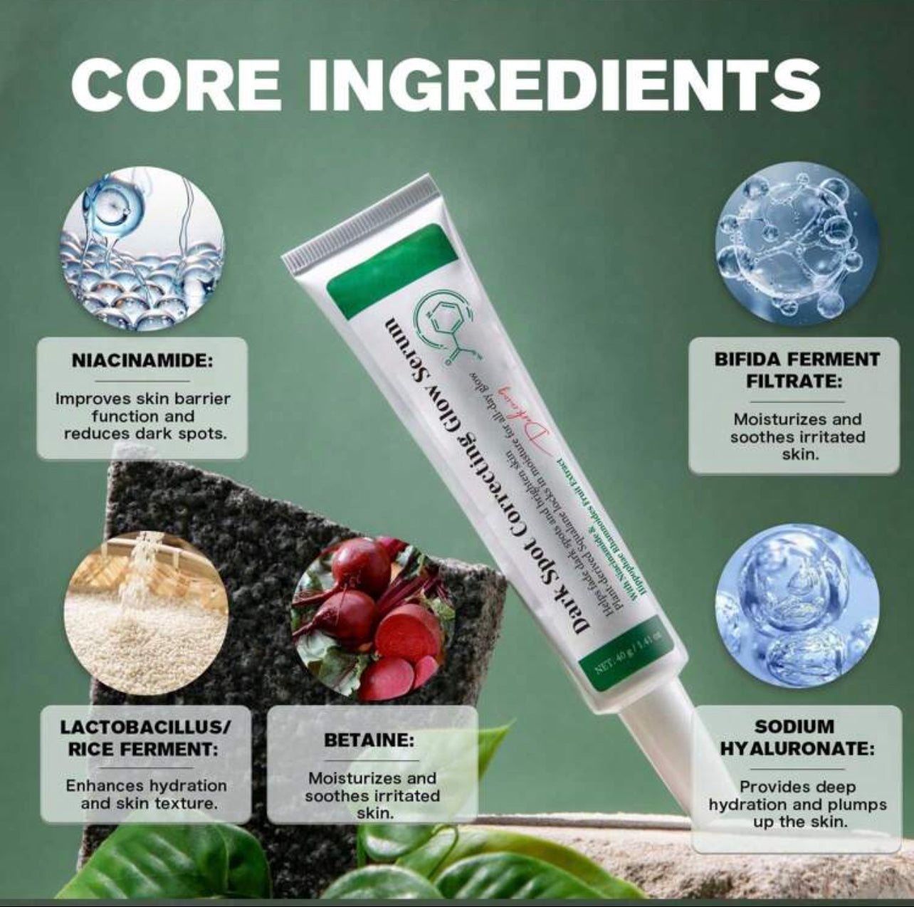 Dark Brightening Spots Corrector Face Serum. 40ml