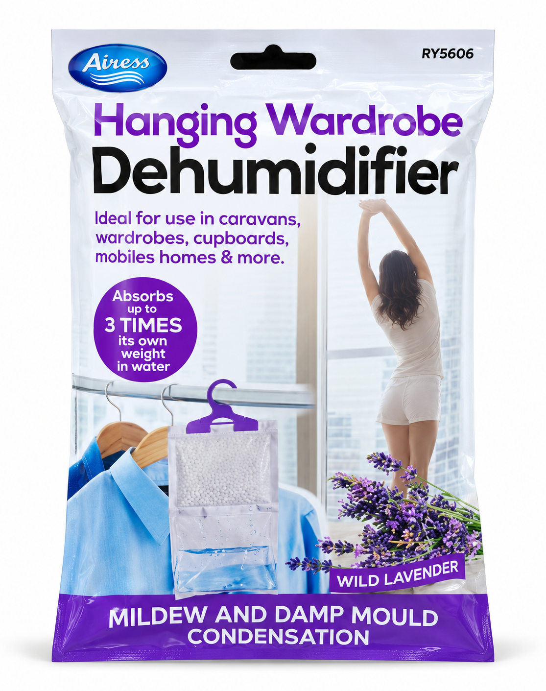 Airess Hanging Wardrobe Dehumidifier Assorted Fragrance Scent